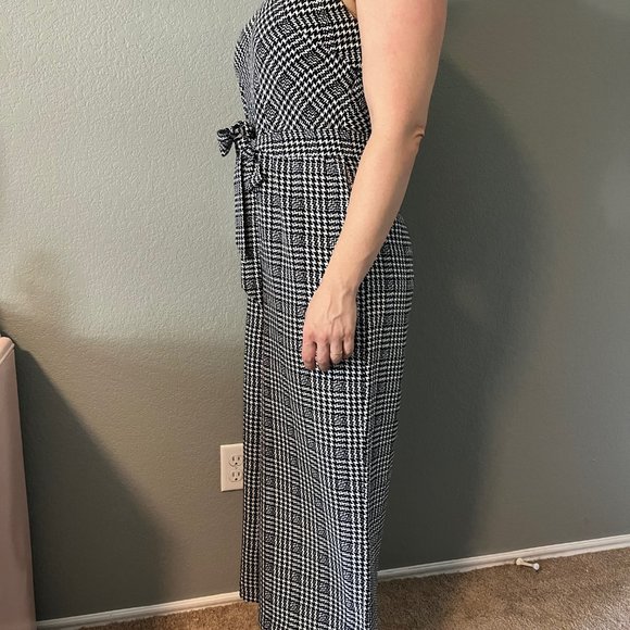 BR navy houndstooth jumpsuit - Picture 2 of 4